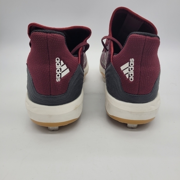 Adidas Shoes Men 14 Boost Icon 4 Metal Baseball Cleats NEW Maroon main image 8